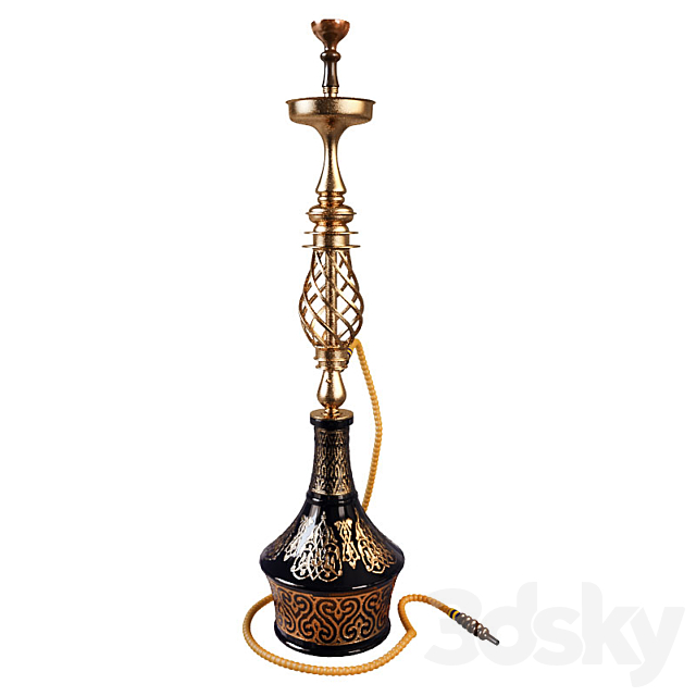 hookah 3DS Max Model - thumbnail 1