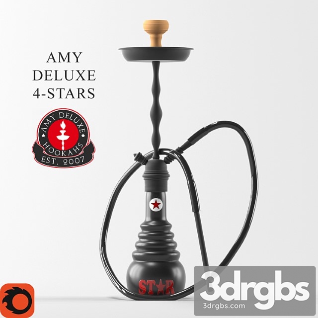 Hookah Amy Deluxe 4 Star 3dsmax Download - thumbnail 1