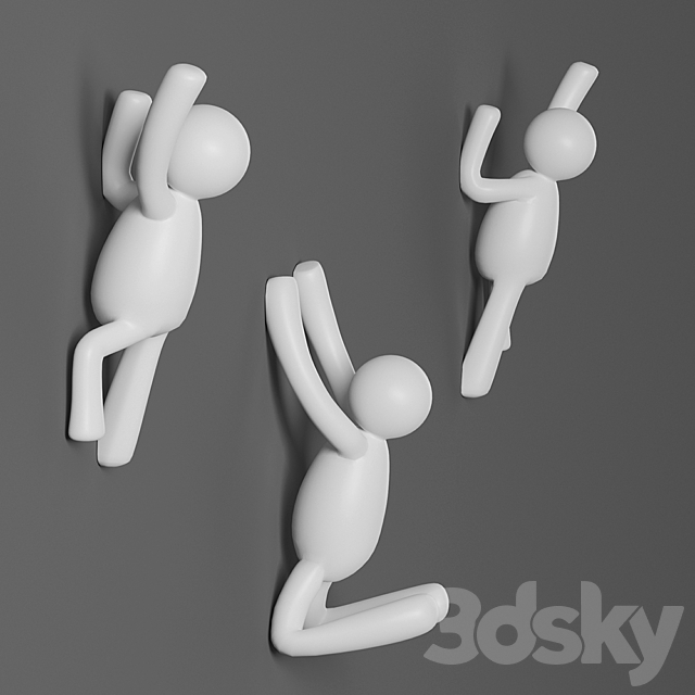 Hooks Wall Hangers Buddy 3DSMax File - thumbnail 3