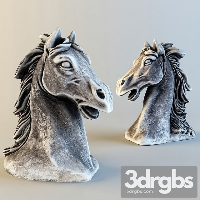 Horse Head Composite 3dsmax Download - thumbnail 1