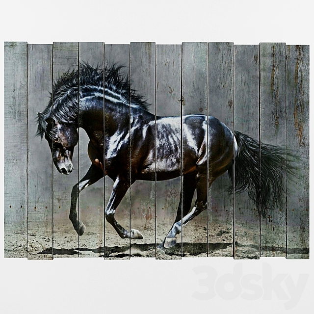 Horse picture 3DSMax File - thumbnail 1