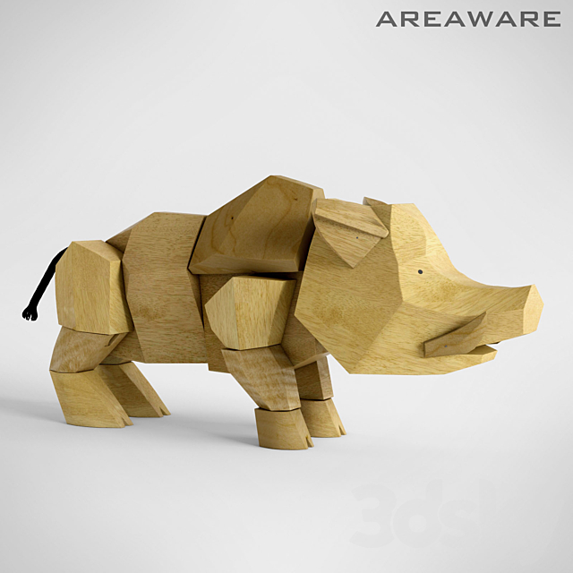 Hugo the Wild Boar Areaware 3ds Max - thumbnail 1