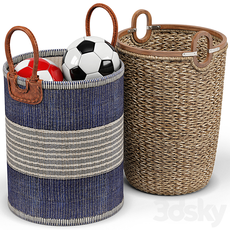 Huntington seagrass baskets 3DS Max - thumbnail 1