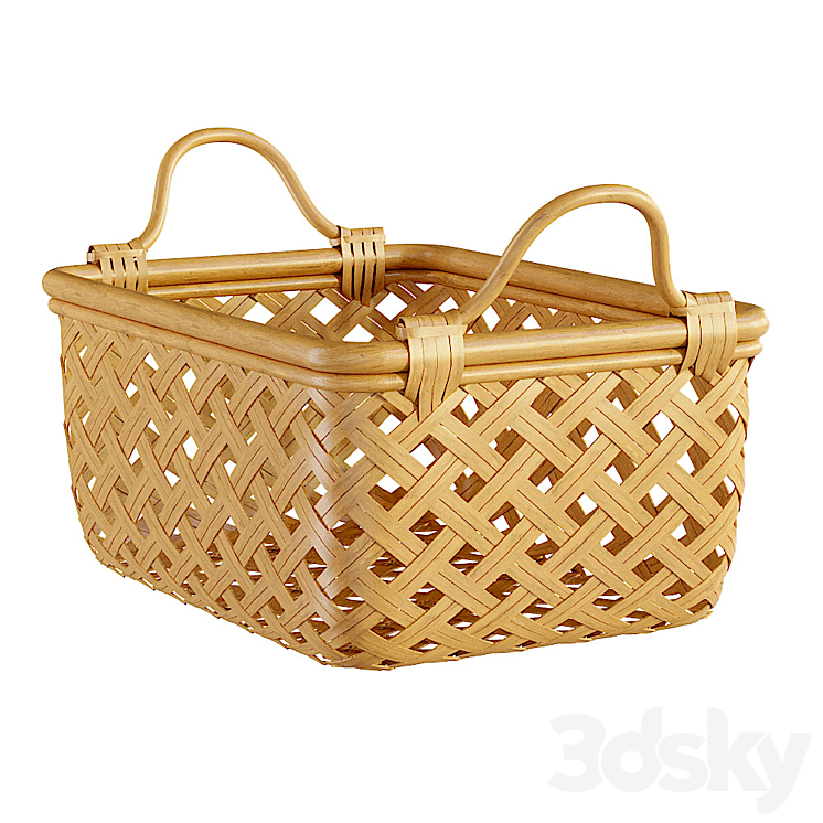 Ikea Insvep baskets set 3DS Max Model - thumbnail 2