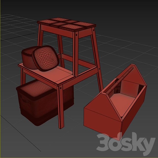 IKEA kitchen accessories 3DS Max Model - thumbnail 3