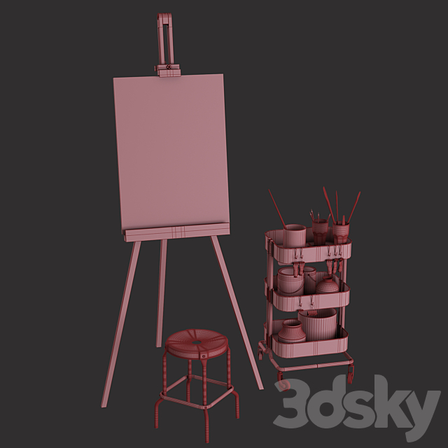 IKEA set # 22 3DS Max Model - thumbnail 3