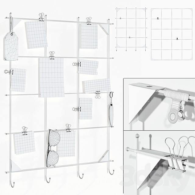 IKEA wall grilles with decor (2 pcs.) 3DSMax File - thumbnail 4