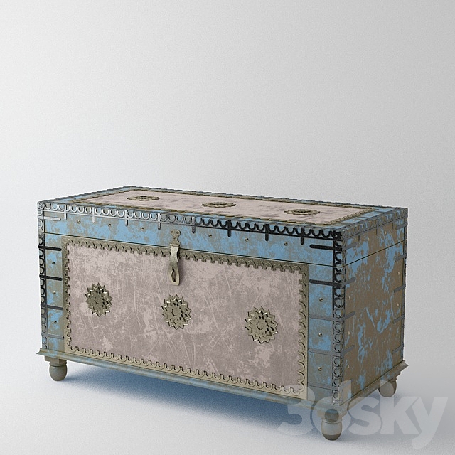 Indian Chest 3DS Max Model - thumbnail 1