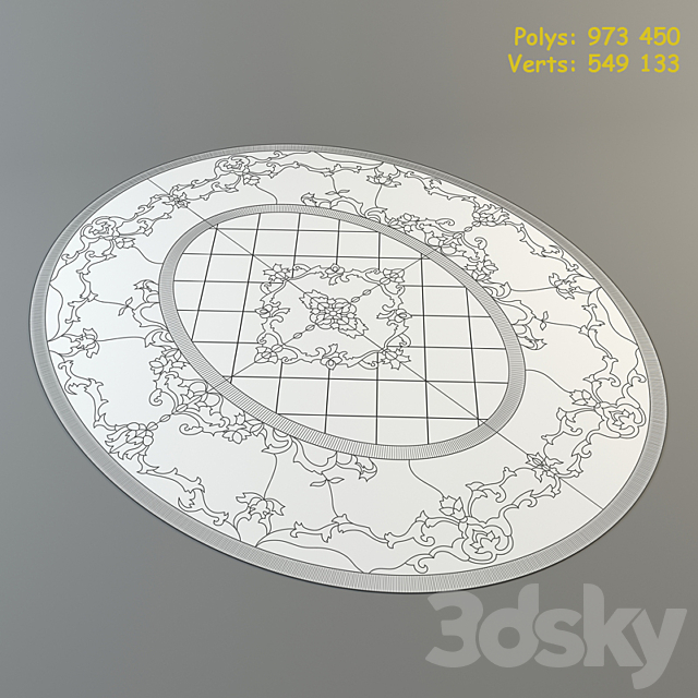 Individual panels floor 3DS Max Model - thumbnail 3