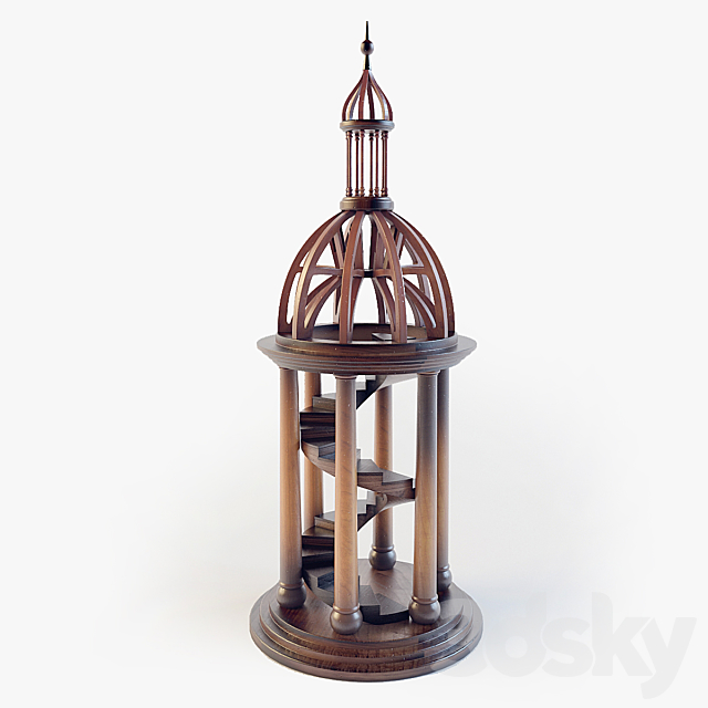 Indoor sculpture Authentic Models Bell Tower Antica 3ds Max - thumbnail 1