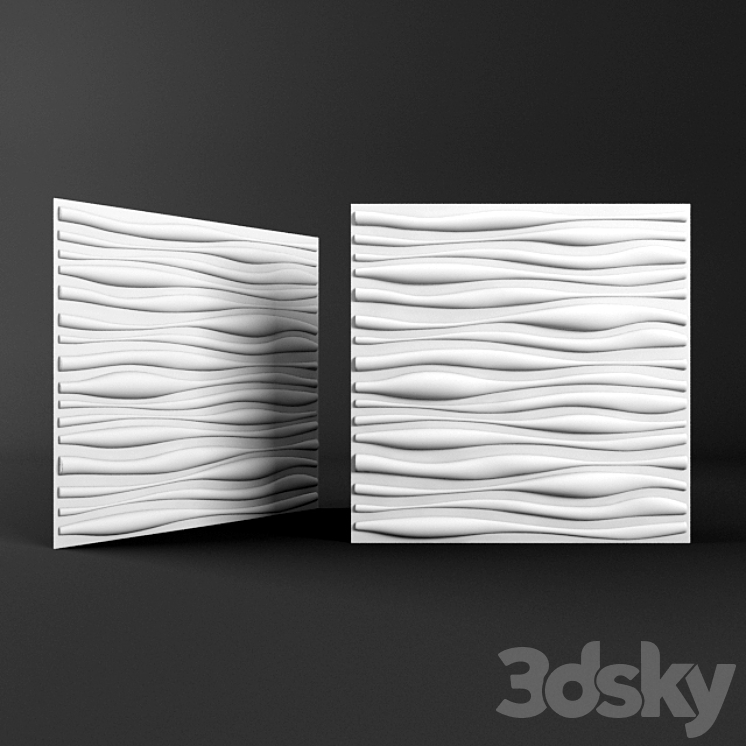 inreda2 3d panel (bamboo) 3DS Max - thumbnail 1