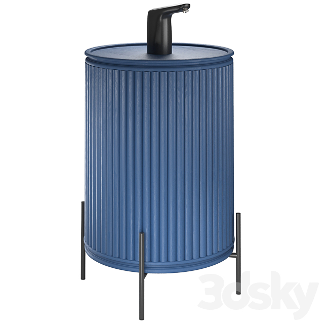 Interior Aqua Dispenser Trunk | Decorative Case for Bottle of Water with pump 3ds Max - thumbnail 2