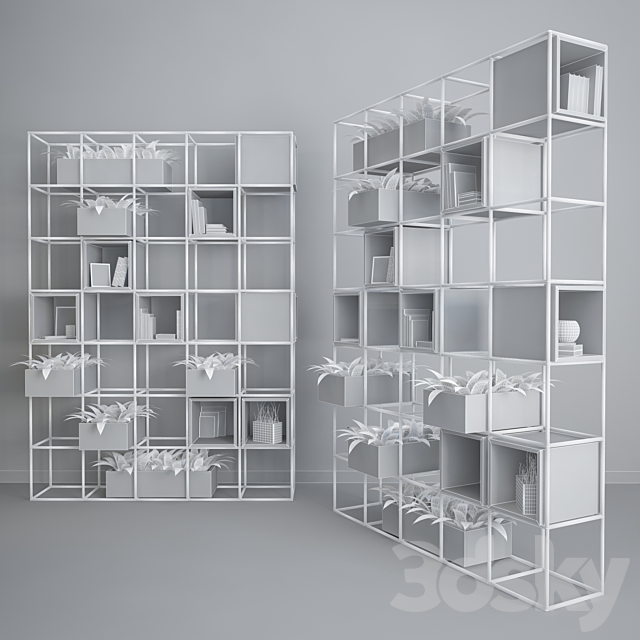 Iron shelf 3DS Max Model - thumbnail 3