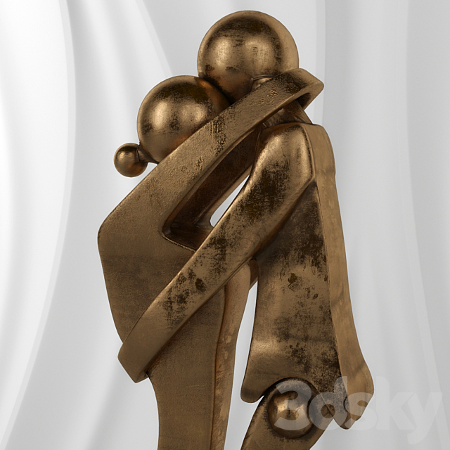 Jean-Pierre Augier 1950 | Metal sculpture 3ds Max - thumbnail 2