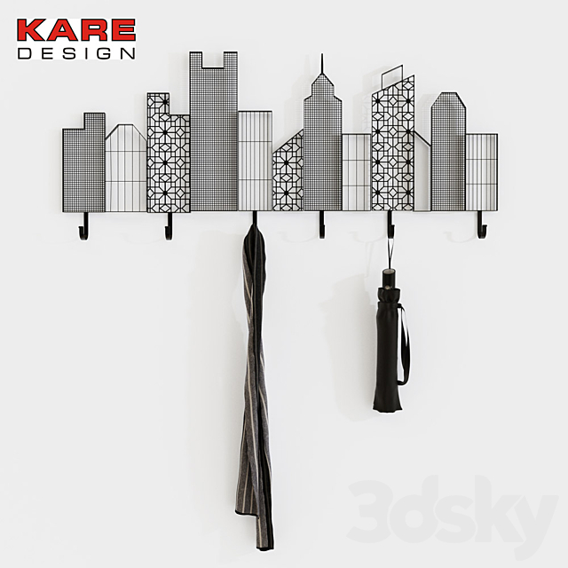 Kare _ Coat Rack Skyline 3DSMax File - thumbnail 1