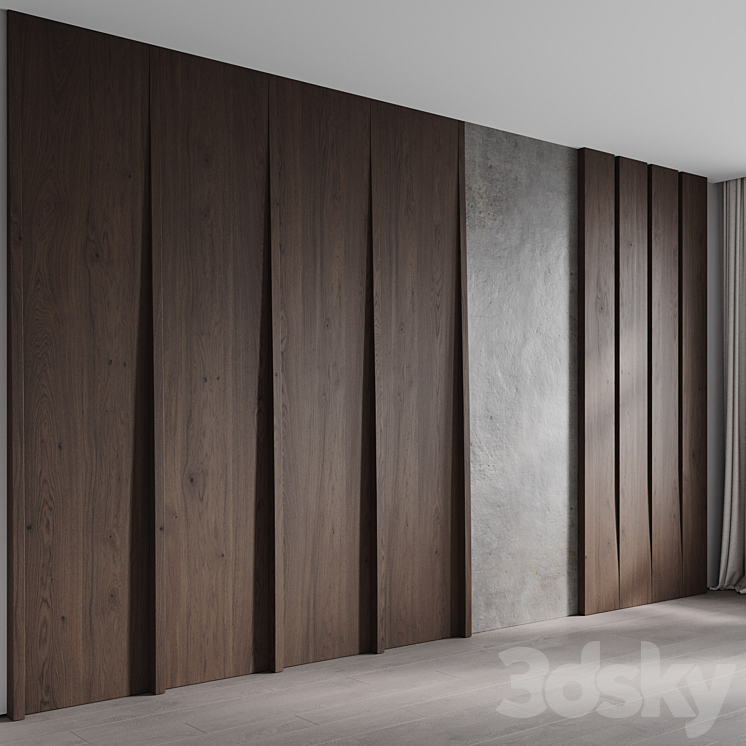 Kew wall panel 3DS Max Model - thumbnail 2