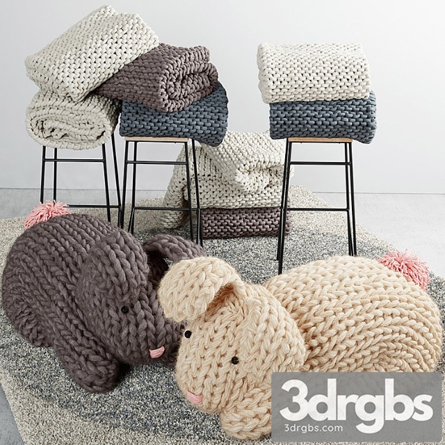 Knitted Rabbit 3dsmax Download - thumbnail 1