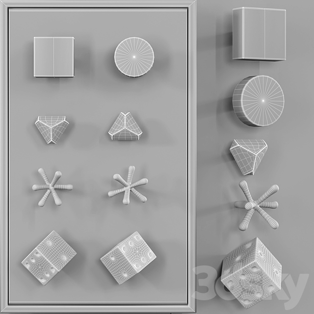 KNOB HOUSE – furniture handles Set 1 3DSMax File - thumbnail 3