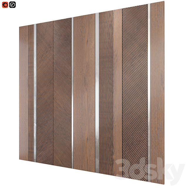 Krypton wall panels 3DS Max Model - thumbnail 2