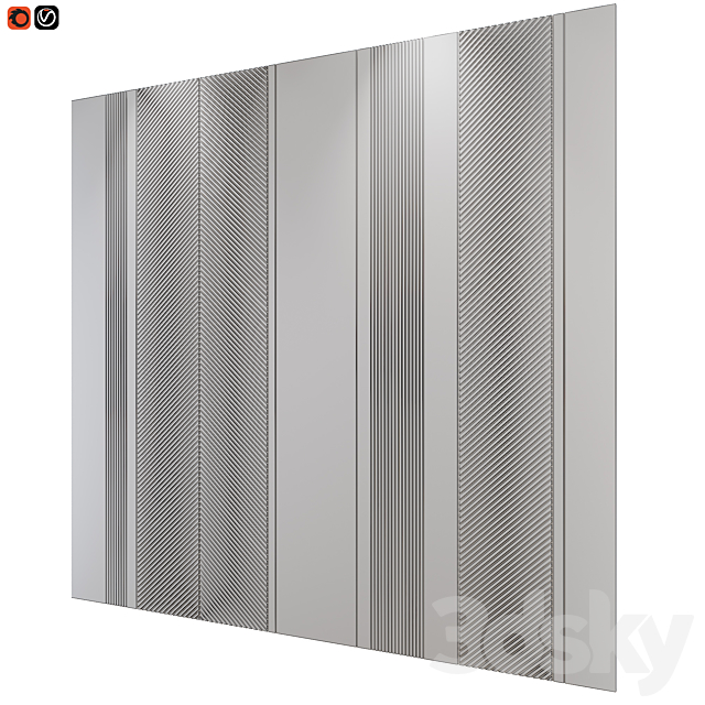 Krypton wall panels 3DS Max Model - thumbnail 4