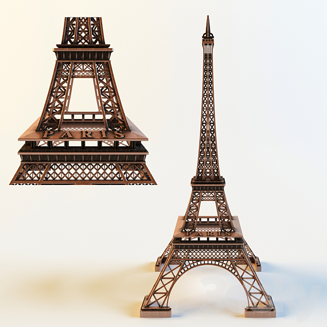 La Tour Eiffel 3DSMax File - thumbnail 1