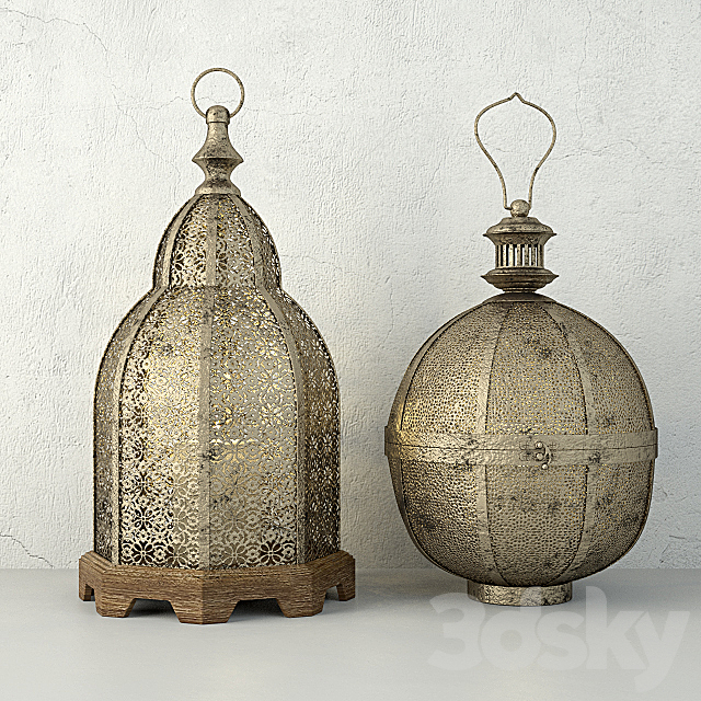 Lanterns _ ZARA HOME 3ds Max - thumbnail 1