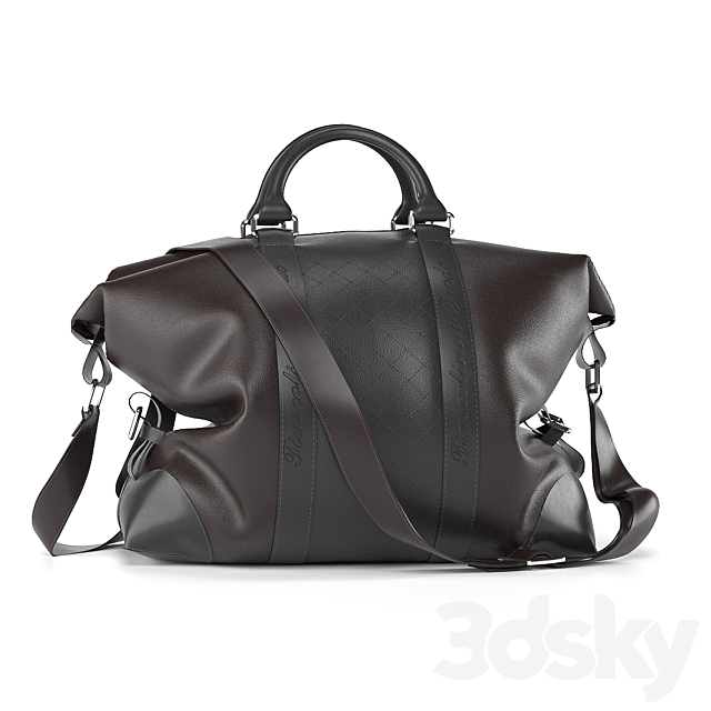 leather bag 3DS Max Model - thumbnail 3