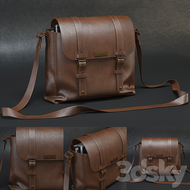 Leather bag 3DSMax File - thumbnail 1