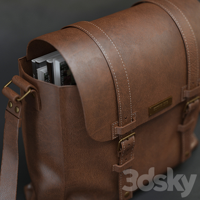 Leather bag 3DSMax File - thumbnail 2