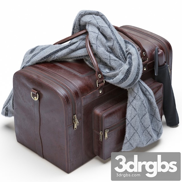 Leather Military Duffle Bag 3dsmax Download - thumbnail 1