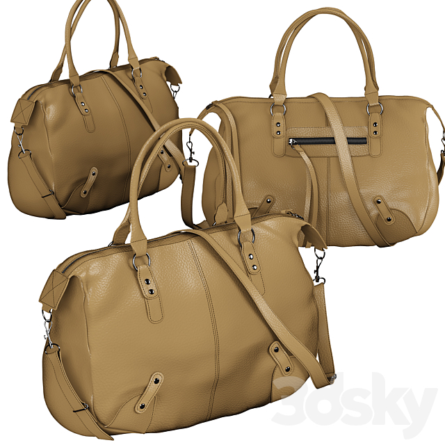 Leather woman bag 3DSMax File - thumbnail 2