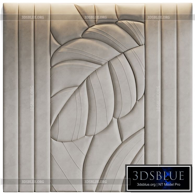 Leaves soft wall panels 3DS Max - thumbnail 3