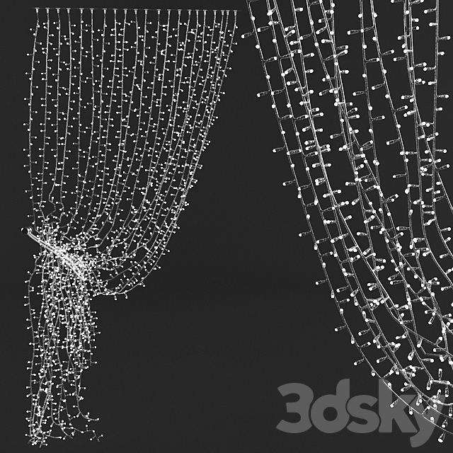 LED festoon “Blind” 3DSMax File - thumbnail 1