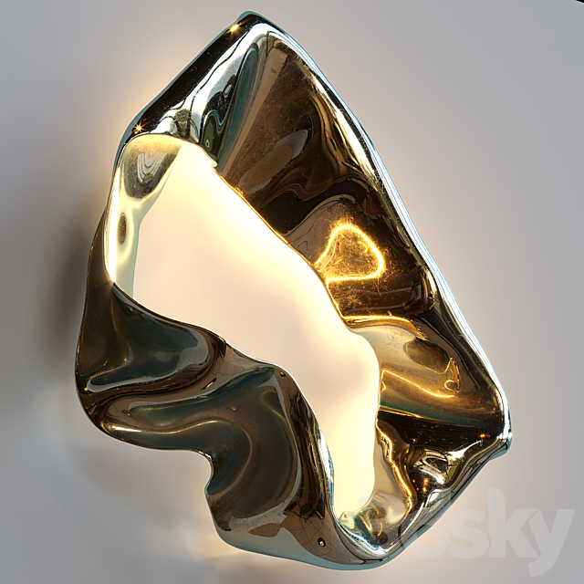 Light sculpture Vargov Design – Ribbon (wall) 3DS Max Model - thumbnail 3