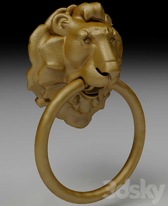 Lion_head_Ruchka_dveri 3DSMax File - thumbnail 1