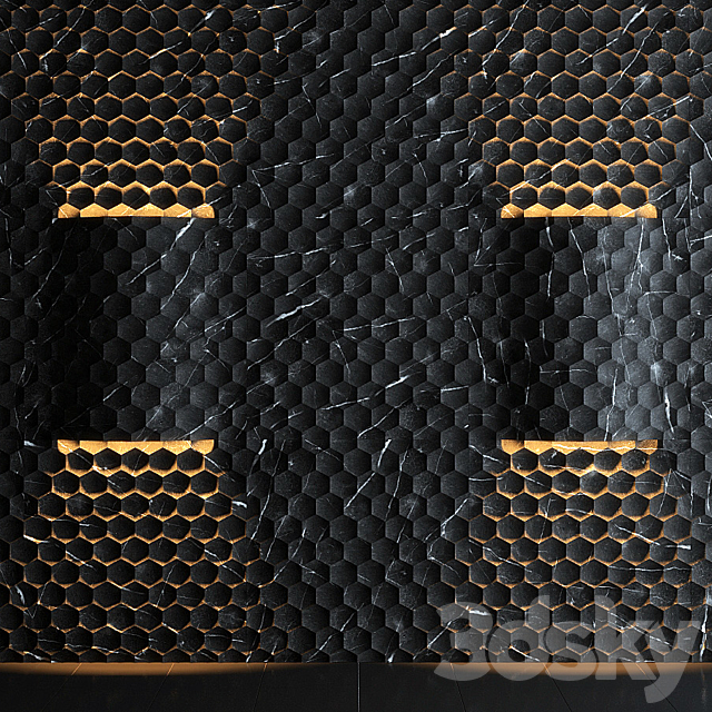 Lithos Design – Favo curve luce 3DSMax File - thumbnail 1