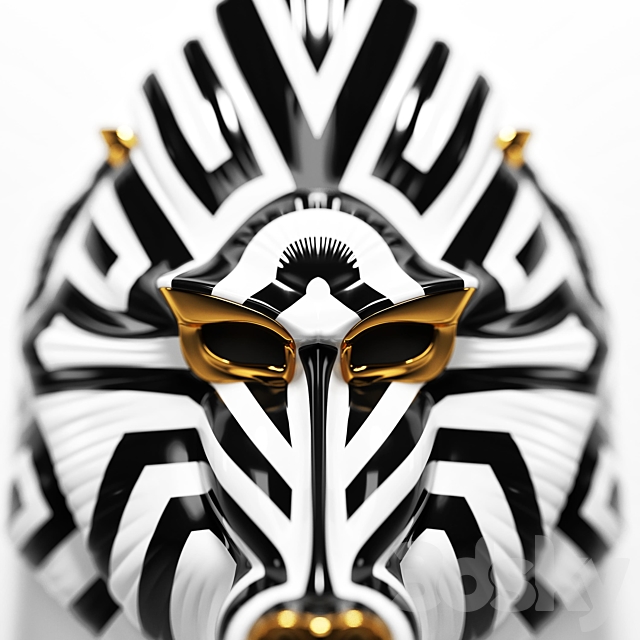 Lladro mandrill mask 3DSMax File - thumbnail 2