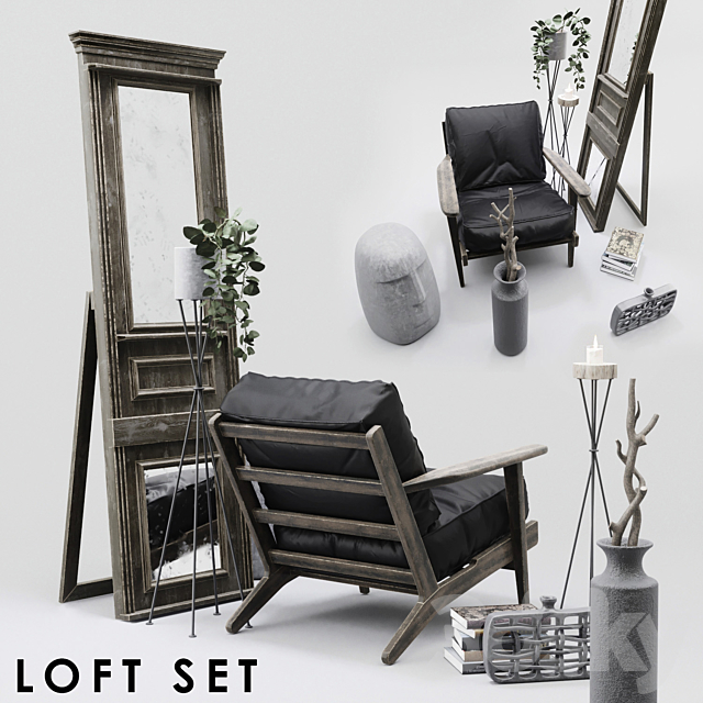 LOFT SET 3DS Max Model - thumbnail 2