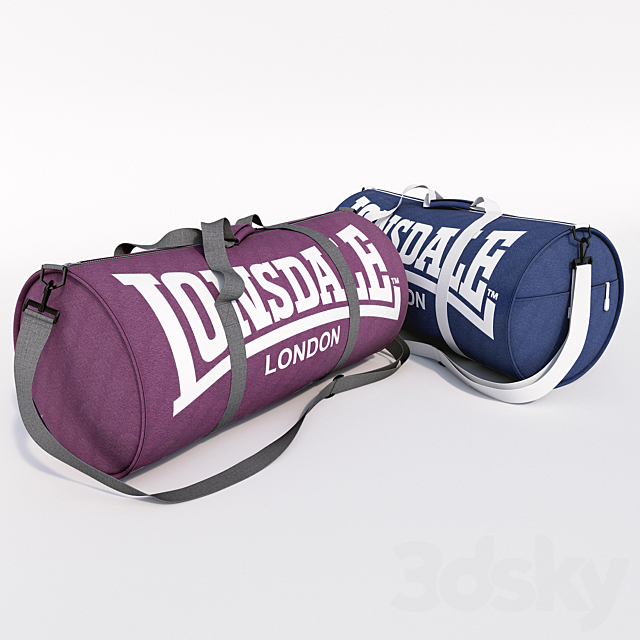 Lonsdale Barrel Bag 3ds Max - thumbnail 1