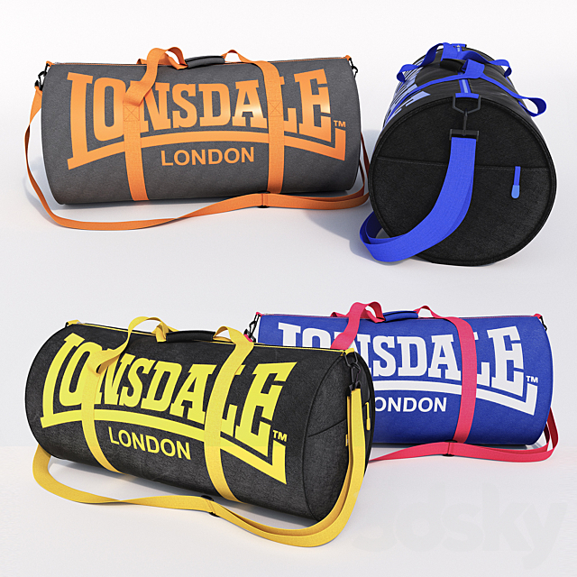 Lonsdale Barrel Bag 3ds Max - thumbnail 2