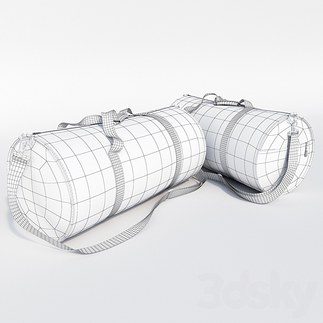 Lonsdale Barrel Bag 3ds Max - thumbnail 3