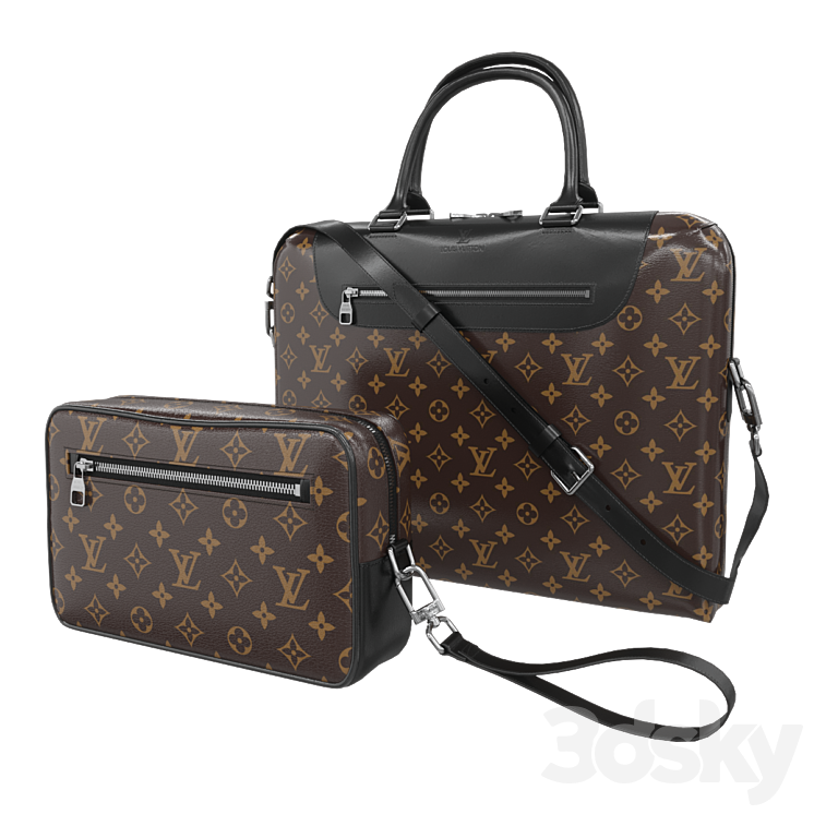 louis vuitton bags 3DS Max - thumbnail 1