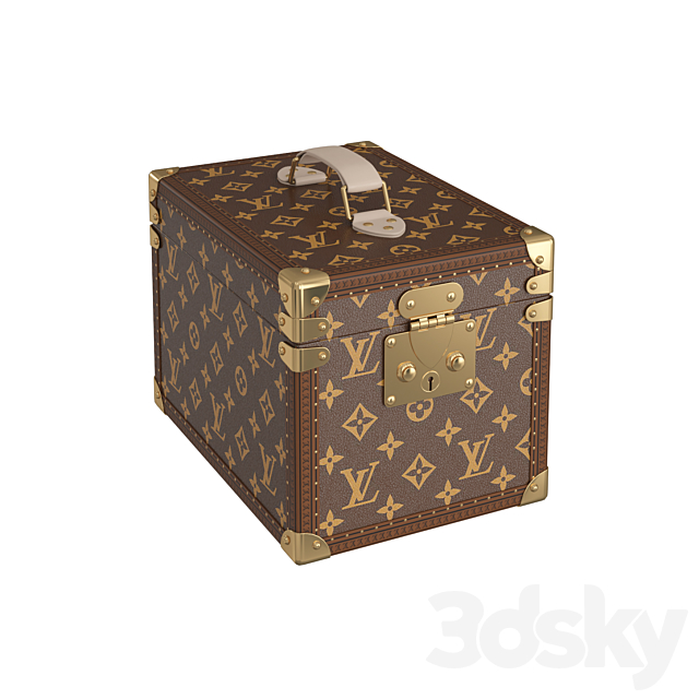 Louis Vuitton Suitcases 3DS Max Model - thumbnail 3