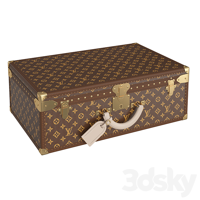 Louis Vuitton Suitcases 3DS Max Model - thumbnail 4