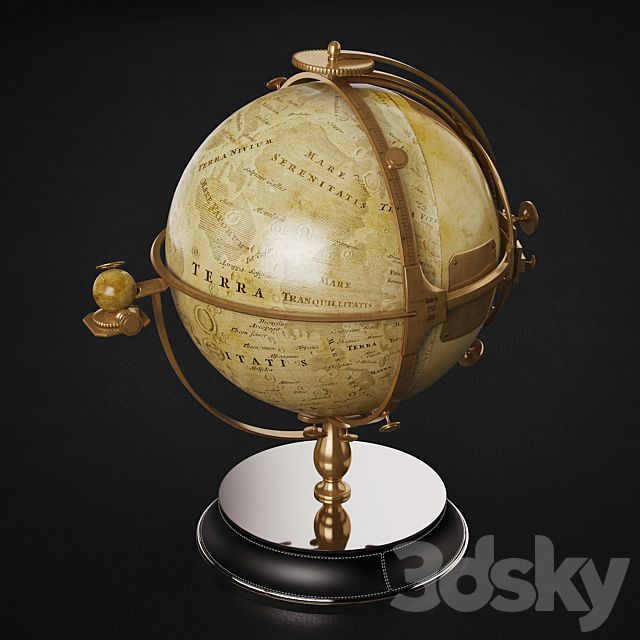 Lunar globe ART Auctor 3DSMax File - thumbnail 2