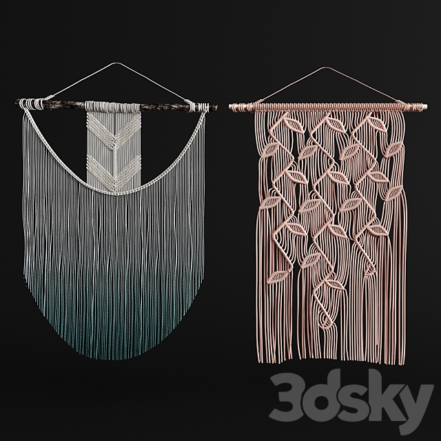 macrame 1 3DSMax File - thumbnail 2