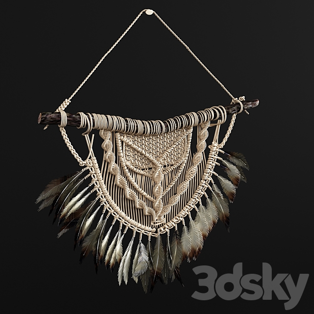 macrame 2 3DSMax File - thumbnail 1