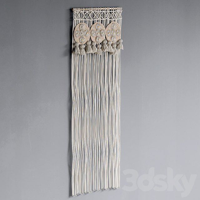 Macrame decorative panel_2 3DSMax File - thumbnail 3