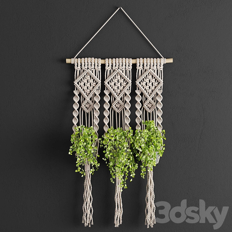 Macrame Planter 3DS Max - thumbnail 1