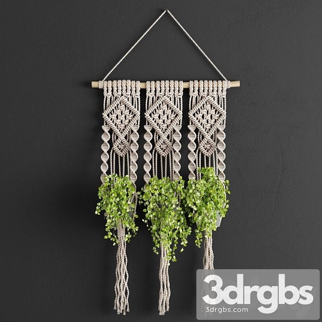 Macrame planter 3dsmax Download - thumbnail 1